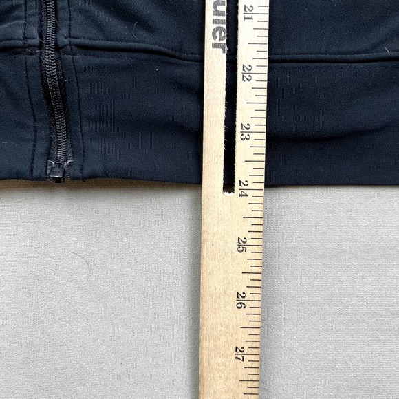 Vintage Nike Track Jacket Womens Large Black Gray Tag Full Zip Swoosh Sportswear - Picture 9 of 10